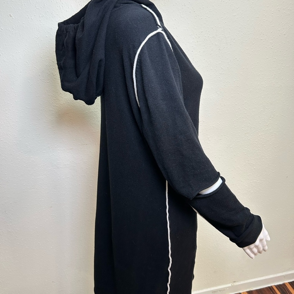 Philanthropy Black Long Sleeve Hoodie Dress - Picture 6 of 11